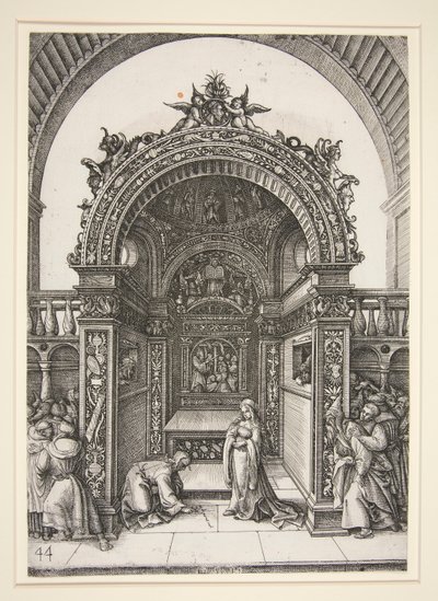 Altartabernakel mit der Ehebrecherin von Daniel Hopfer