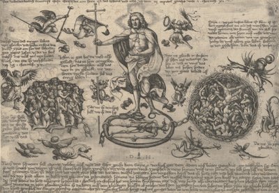 Der triumphierende Christus, ca. 1530-36 von Daniel Hopfer