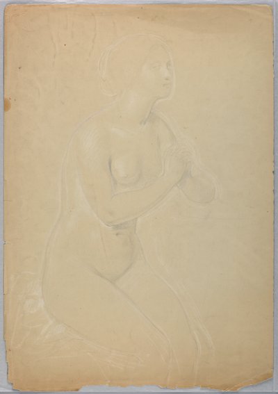 Weiblicher Akt, Studie für "Eine Magdalena" von Daniel Huntington