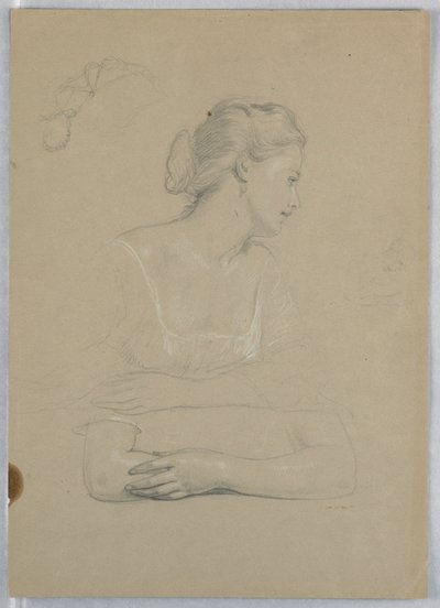 Studie für "Martha Washington Empfang" von Daniel Huntington