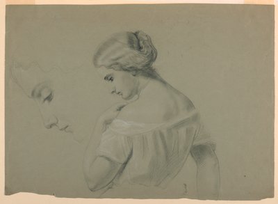 Studie einer Frau im Profil von Daniel Huntington