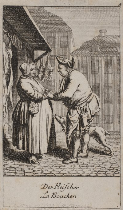 Der Fleischer von Daniel Nikolaus Chodowiecki