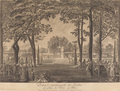 Erster Spaziergang in Berlin von Daniel Nikolaus Chodowiecki