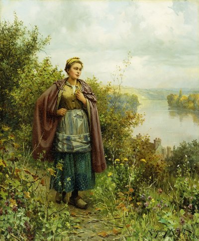 Ein Herbstspaziergang von Daniel Ridgway Knight