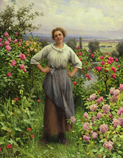 Das Leben ist süß (Öl auf Karton) von Daniel Ridgway Knight