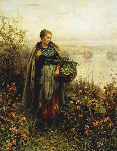 Morgendliche Kühle von Daniel Ridgway Knight