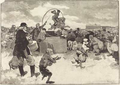 Die gelehrten Hunde, 1883 von Daniel Urrabieta Vierge