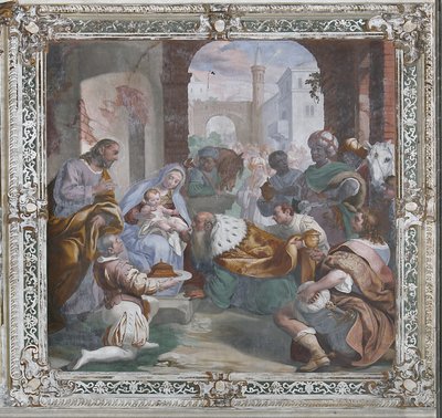 Anbetung der Könige (Fresko) von Daniele Crespi