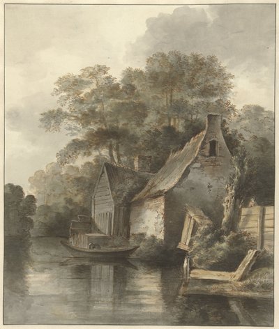 Häuser an einem Kanal von Daniël Kerkhoff