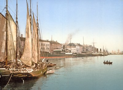 Blick auf Havnegade, Kopenhagen, veröffentlicht 1900 von Danish Photographer