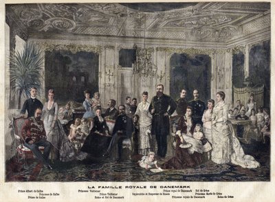 Die königliche Familie von Dänemark von Danish School