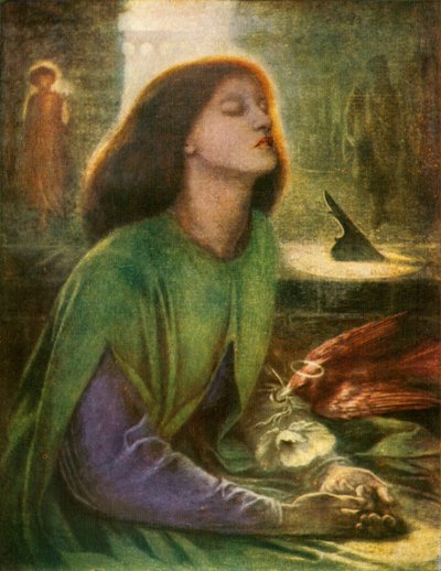 Beata Beatrix, um 1864-1870, um 1912 von Dante Gabriel Charles Rossetti