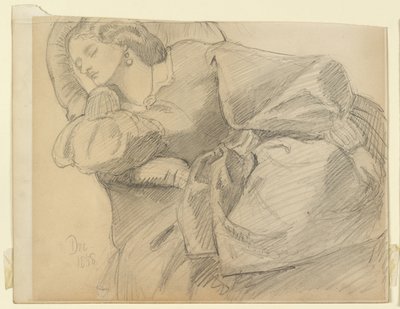 Ruth Herbert schläft von Dante Gabriel Charles Rossetti