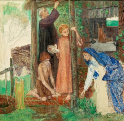 Das Passahfest in der Heiligen Familie von Dante Gabriel Charles Rossetti