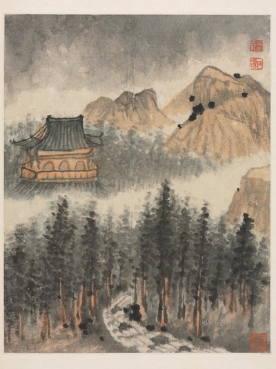 Erinnerungen an den Qinhuai-Fluss, Qing-Dynastie von Daoji Shitao