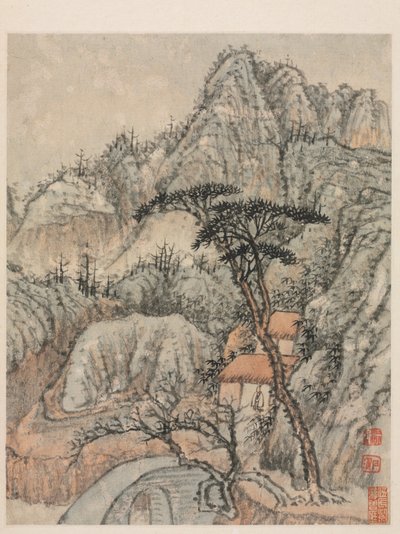 Erinnerungen an den Qinhuai-Fluss, Qing-Dynastie von Daoji Shitao
