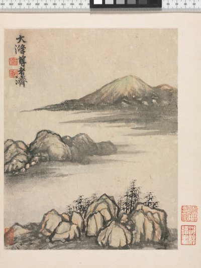 Erinnerungen an den Qinhuai-Fluss, Qing-Dynastie von Daoji Shitao