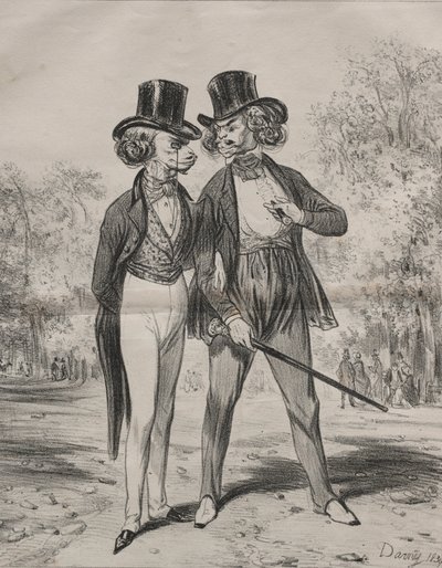 Unglaubliche Moden. Herbstlöwen, 1839 von Darny