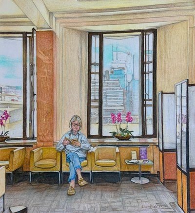 Das Wartezimmer, 2024 von Darrell Windjack