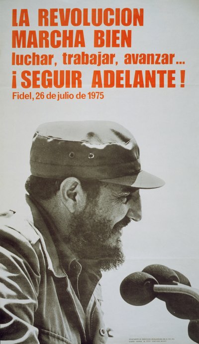 Plakat mit Fidel Castro von John Ward Dunsmore