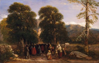 Die walisische Beerdigung, 1848 von David Cox