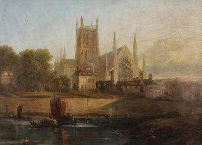 Worcester Kathedrale, Fluss Severn von David Cox
