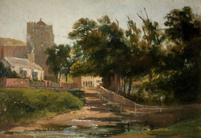 Allerheiligenkirche, Hastings, 1813 von David Cox the elder