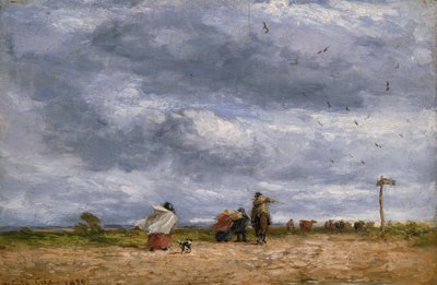 Die Kreuzung, 1850 von David Cox the elder