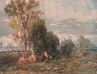 Der Holzfäller, 19. Jahrhundert, 1911 von David Cox the elder