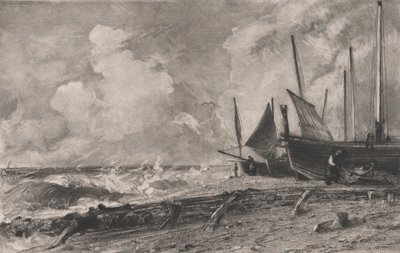 Ein Meeresstrand, 1830 von David Lucas