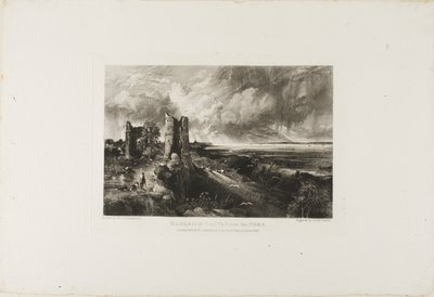 Hadley Castle, in der Nähe des Nore von David Lucas