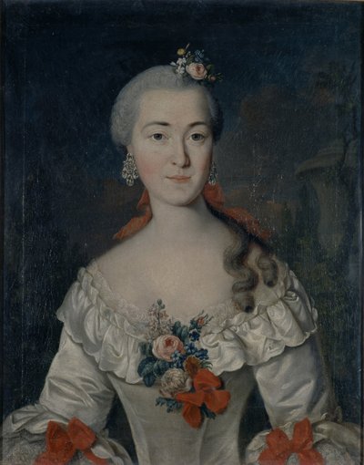 Porträt von Maria Iwanowna Tatishcheva, 1759 von David Lueders