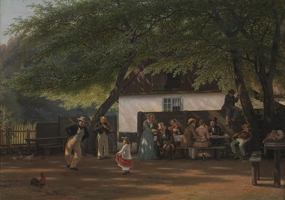 Eine Kaffeeparty im Haus eines Wildhüters von David Monies