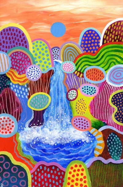 Schwimmende Welt 15, 2023 von David Newton
