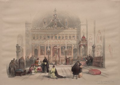 Kapelle des Klosters St. Saba von David Roberts