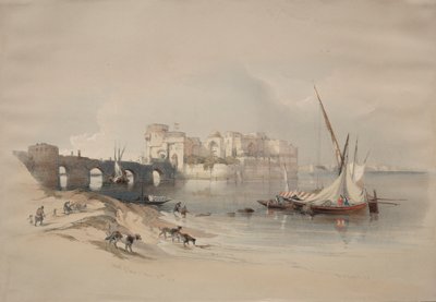 Zitadelle von Sidon, 1839 von David Roberts