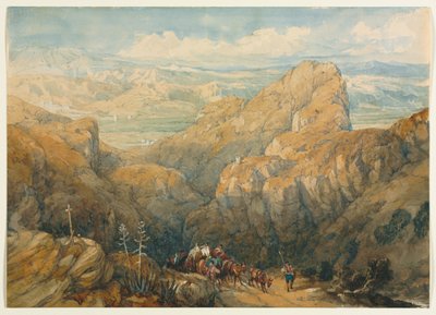 Abstieg in die Ebene von Granada von David Roberts