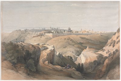 Jerusalem vom Ölberg, 1839 von David Roberts