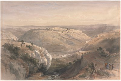 Jerusalem von Süden, 1839 von David Roberts