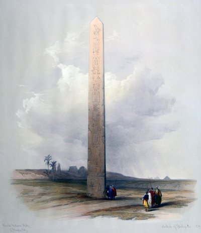 Obelisk von Heliopolis, 1839 von David Roberts
