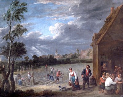 Eine Ernteszene von David Teniers II