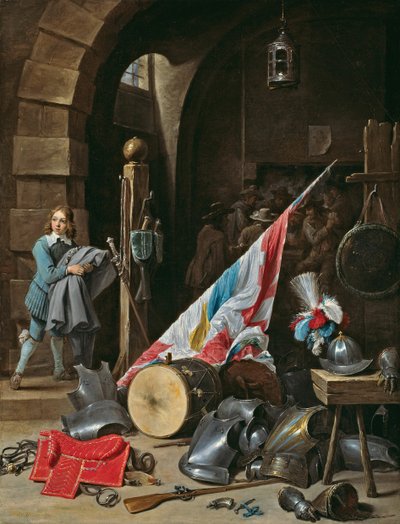 Die Wachstube, 1640-50 von David Teniers II