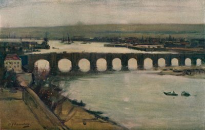 Berwick Brücke, um 1912 von David Young Cameron