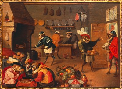 Der Affe kocht von David the Younger Tenier