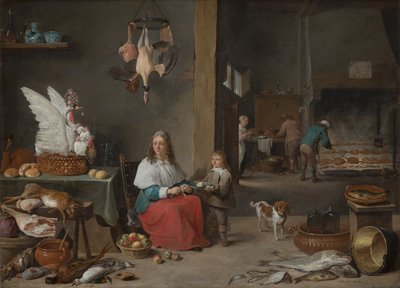 Kücheninterieur, 1644 von David Teniers the Younger