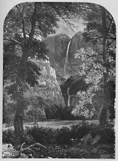 Die Yosemite-Fälle, 1883 von Davis
