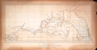 Karte der Nordwestpassage von Day & Son