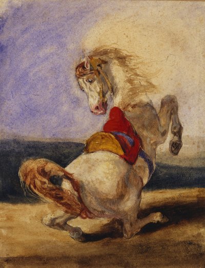 Steigendes Pferd von Delacroix
