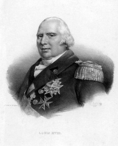 Louis XVIII., König von Frankreich, 1827 von Delpech