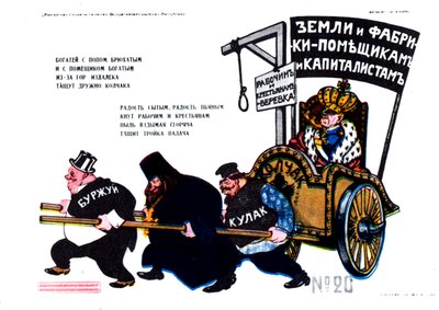 Bürger, Priester, Kulak zieht Kolchak Poster, 1919 von Deni